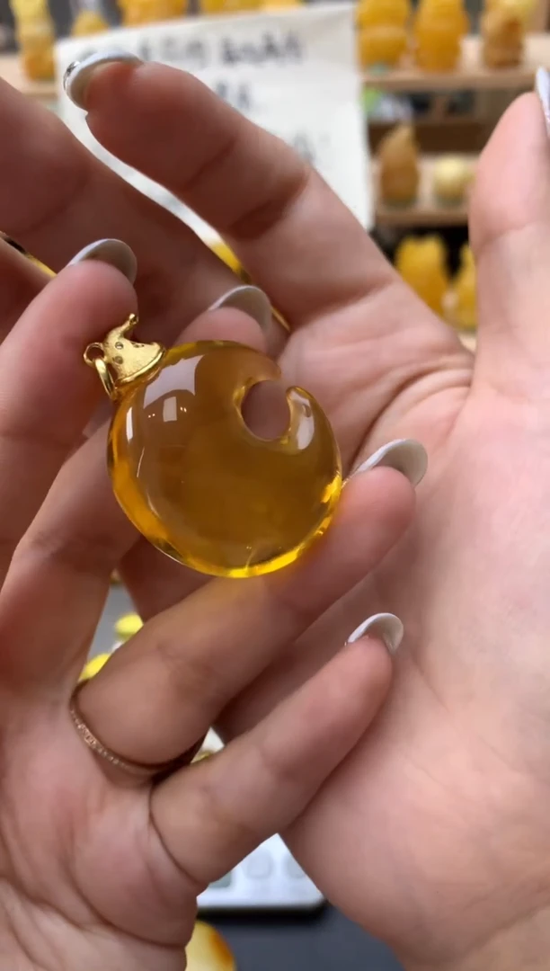 琥珀银S925镶嵌珠宝奇石103琥珀蜜蜡微瑕
