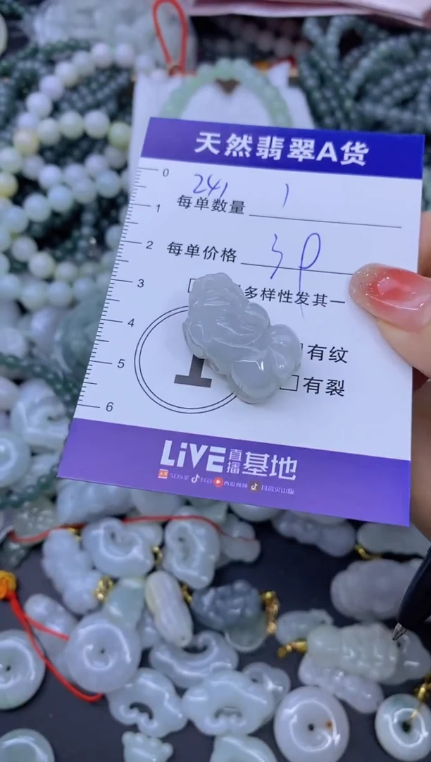 颈饰未镶嵌翡翠天然翡翠A货批量多样性发一件