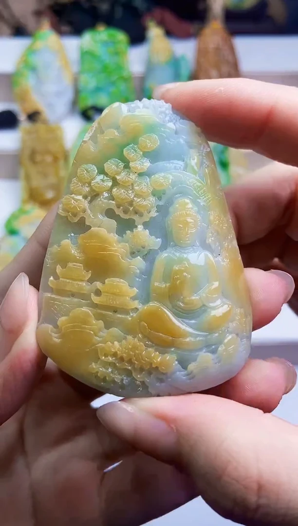 颈饰未镶嵌翡翠翡翠A货