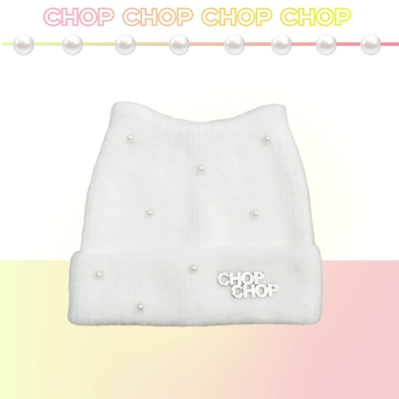 雪季新品CHOP CHOP【珍珠针织帽】重工珍珠猫耳朵滑雪户外针织帽