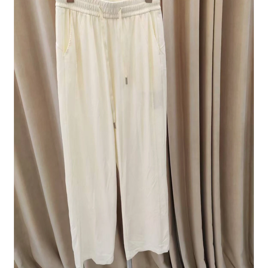 阔腿裤女春秋慵懒松弛感裤子气质高腰显瘦窄版直筒裤Q1295