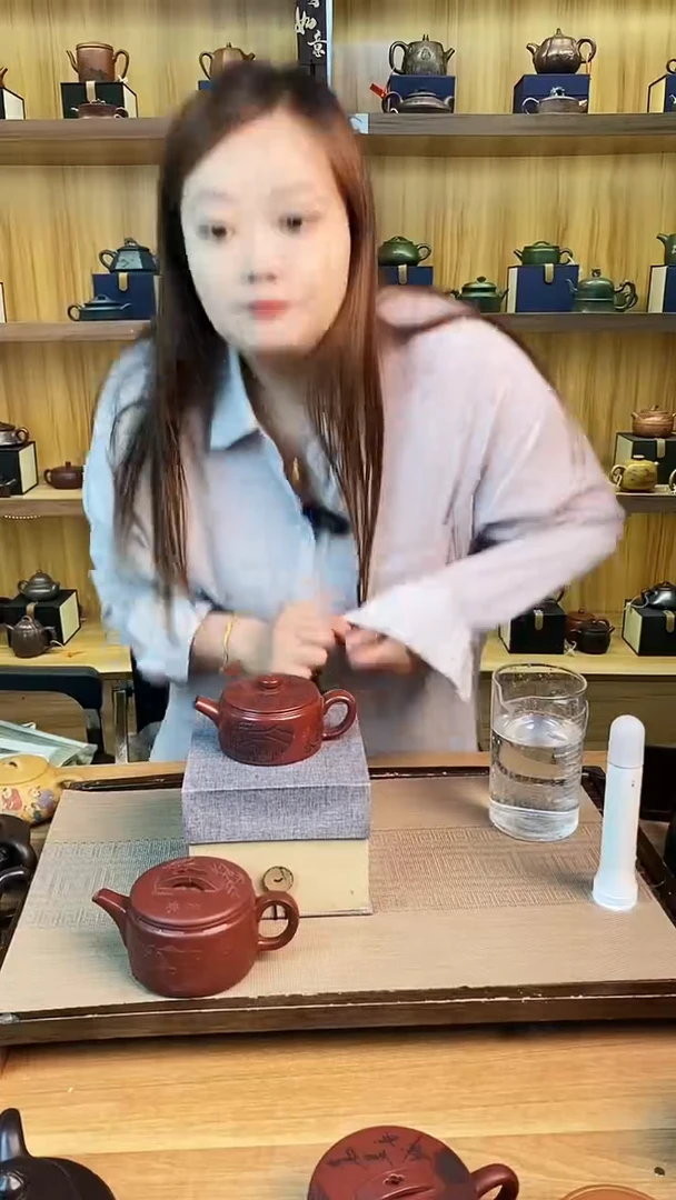 茶壶紫砂龙血砂扁嘴汉瓦【雪】