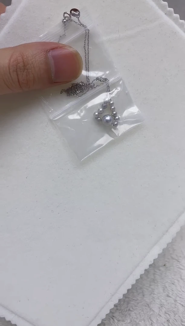 颈饰银S925镶嵌海水珍珠