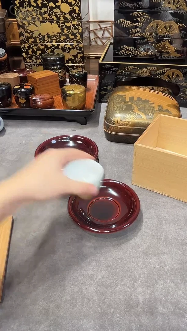 杯垫五片   大漆漆器大漆漆器
