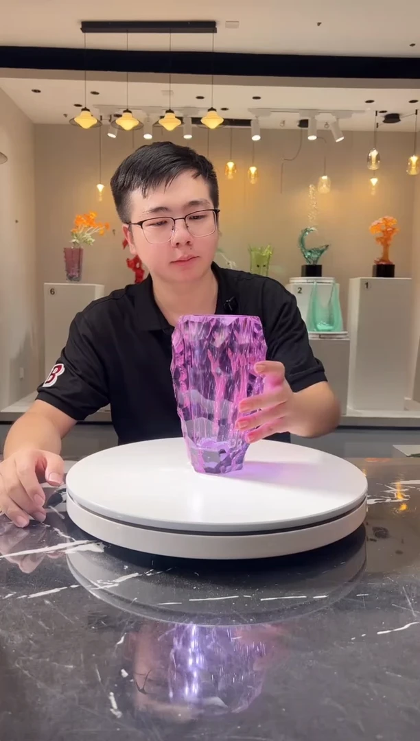 摆件巴比特美学 紫色花插