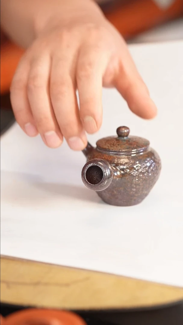 茶壶紫砂原矿手工制作