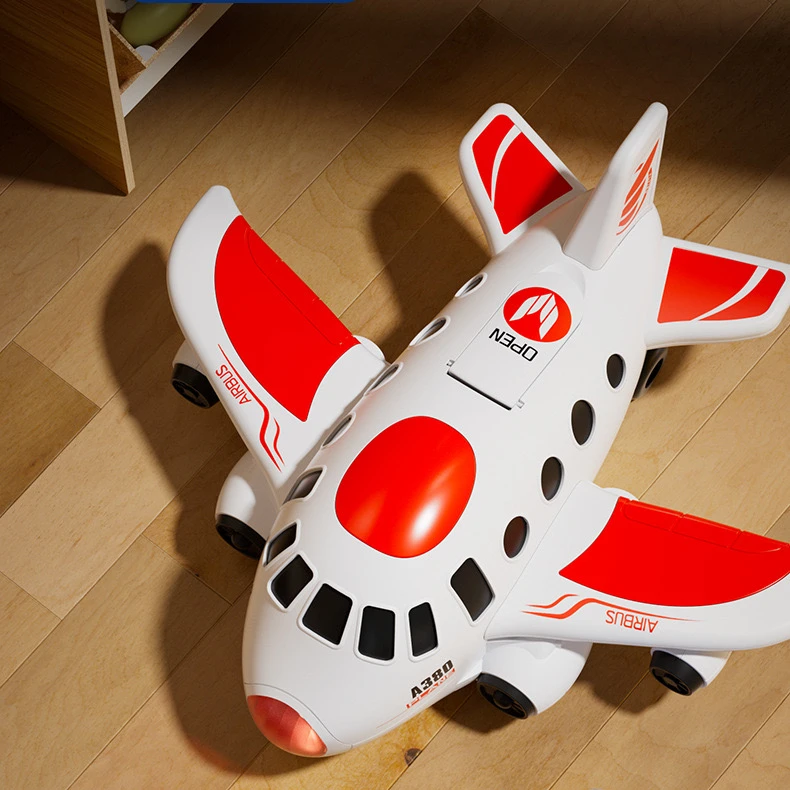 儿童陆地飞机玩具 红色款