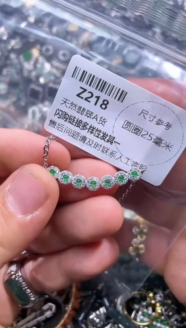 【闪购商品】翡翠颈饰未镶嵌Z218锁骨链