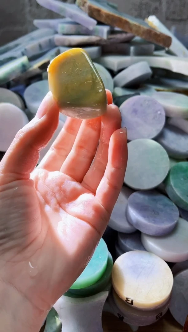 裸石翡翠天然翡翠A货634