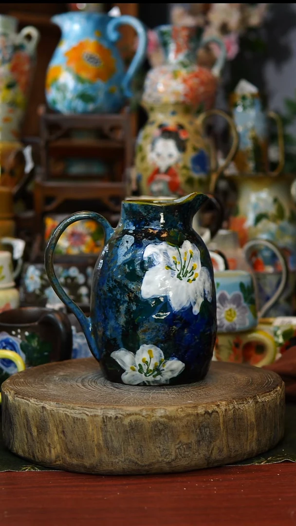 陶瓷215景德镇手工手绘釉下彩