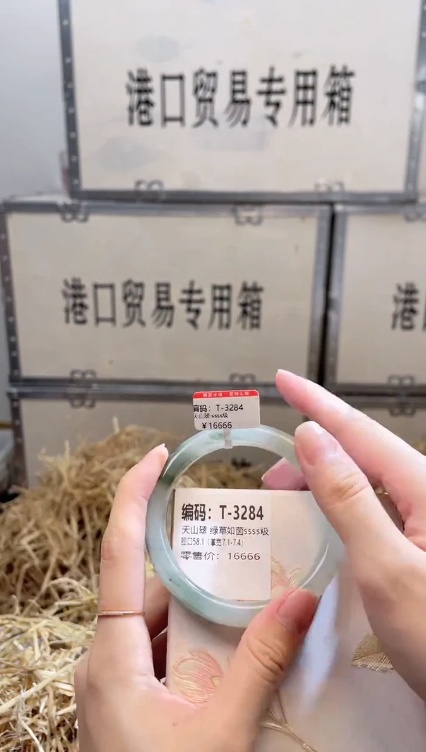 未镶嵌手镯石英质玉T3284