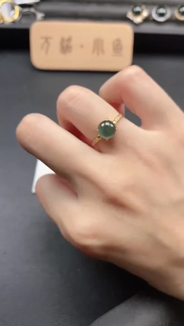 银S925镶嵌戒指翡翠5511