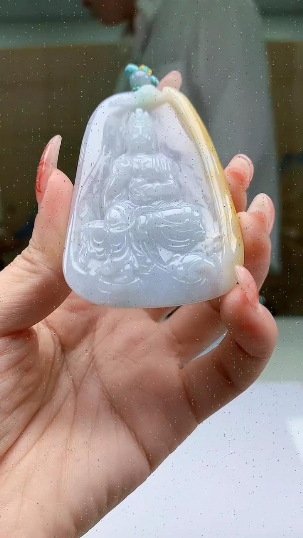 【闪购商品】定制翡翠未镶嵌5028ty-毛货挂件109