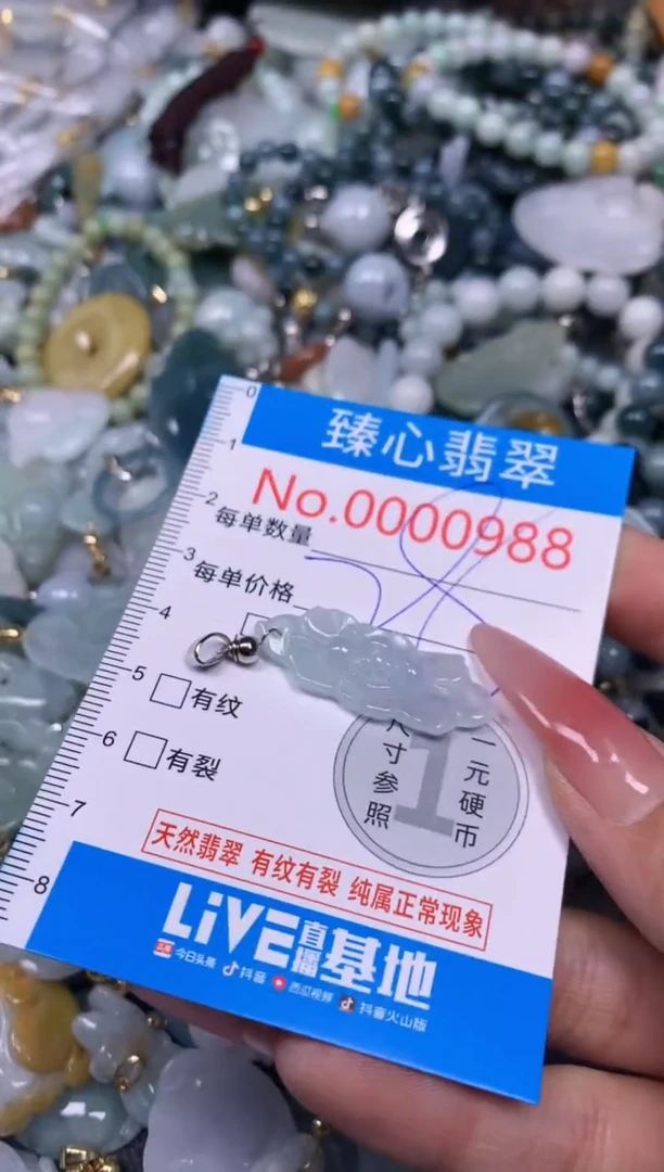 【闪购商品】翡翠颈饰未镶嵌含绳000988