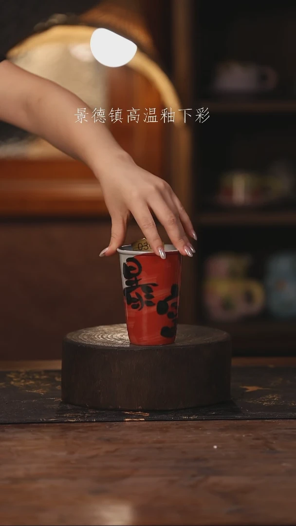 陶瓷景德镇高温釉下手绘陶瓷030