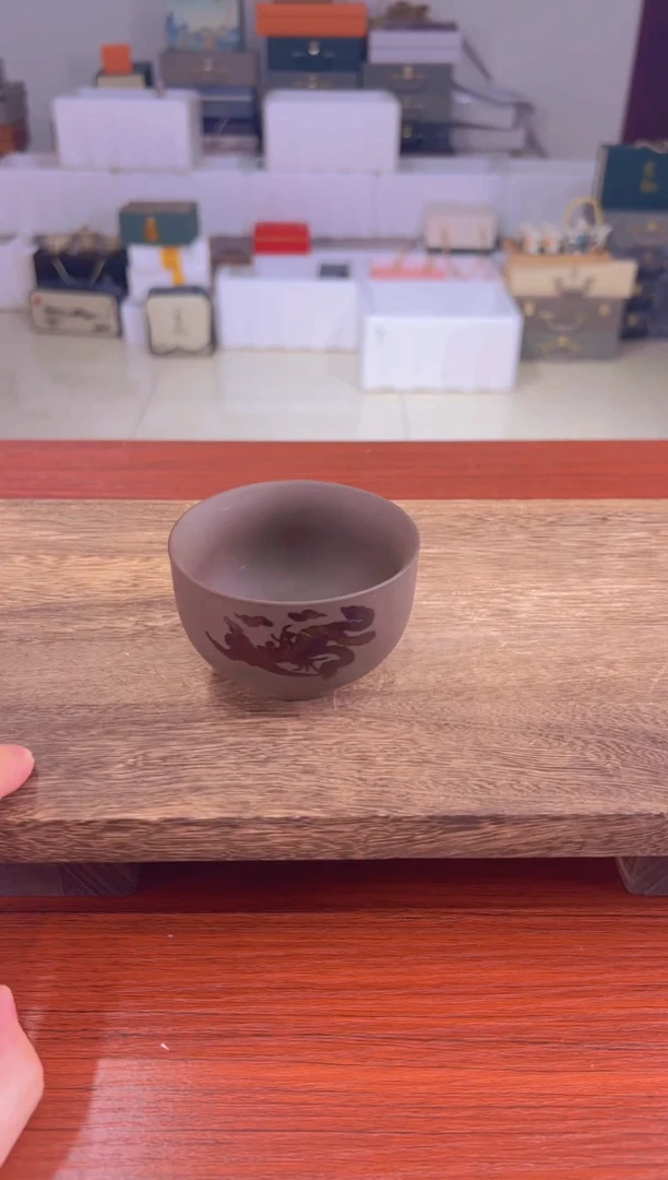 @星耀茶器紫砂变色禅定主人凤杯TJ120