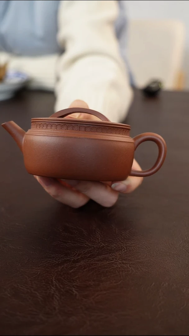 茶壶紫砂紫泥汉瓦