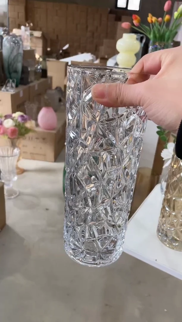 【闪购商品】无铅玻璃透明冰纹小号