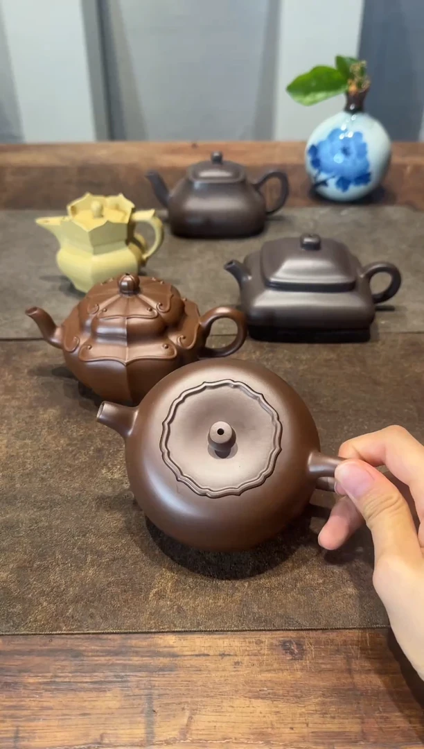 茶壶紫砂我***哦柿柿如意
