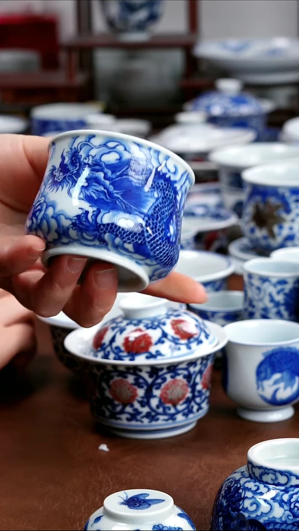 景德镇高端茶器S****y景德镇墨奈纯手工手绘高端茶器