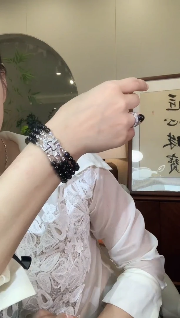 18K金镶嵌手链翡翠m149