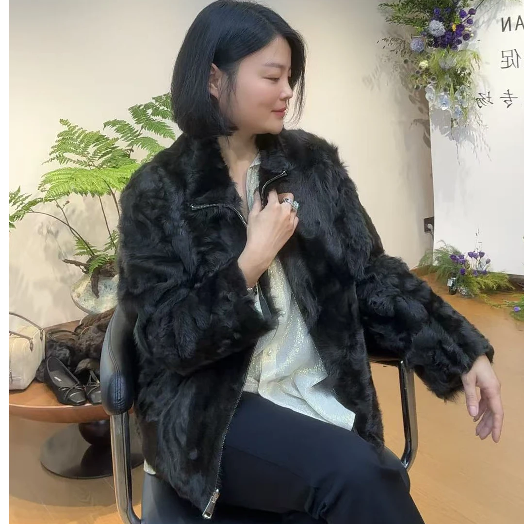 TANTAN 百搭显瘦气质宽松小胡羊外套2726