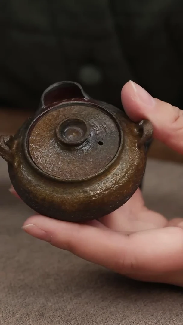 茶壶紫砂柴烧 小紫宝