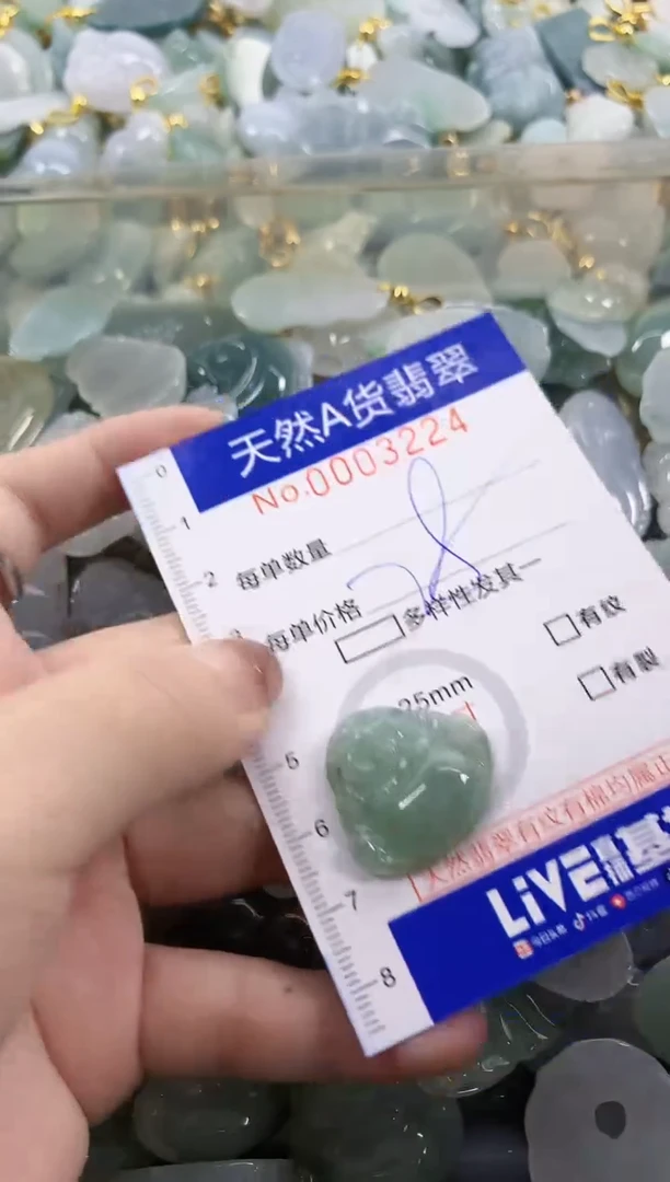 颈饰未镶嵌翡翠天然A货翡翠