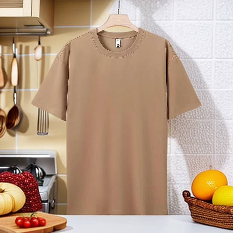 【宠粉福利】重磅高透气圆领短袖t恤男女同款潮流情侣款宽松T恤