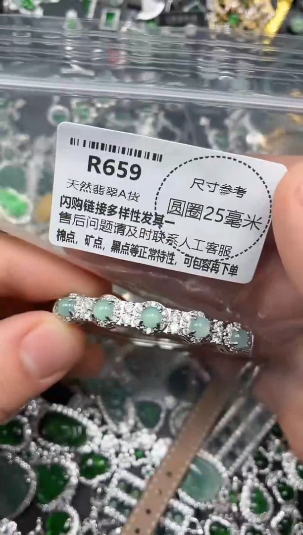 翡翠未镶嵌颈饰R659手镯