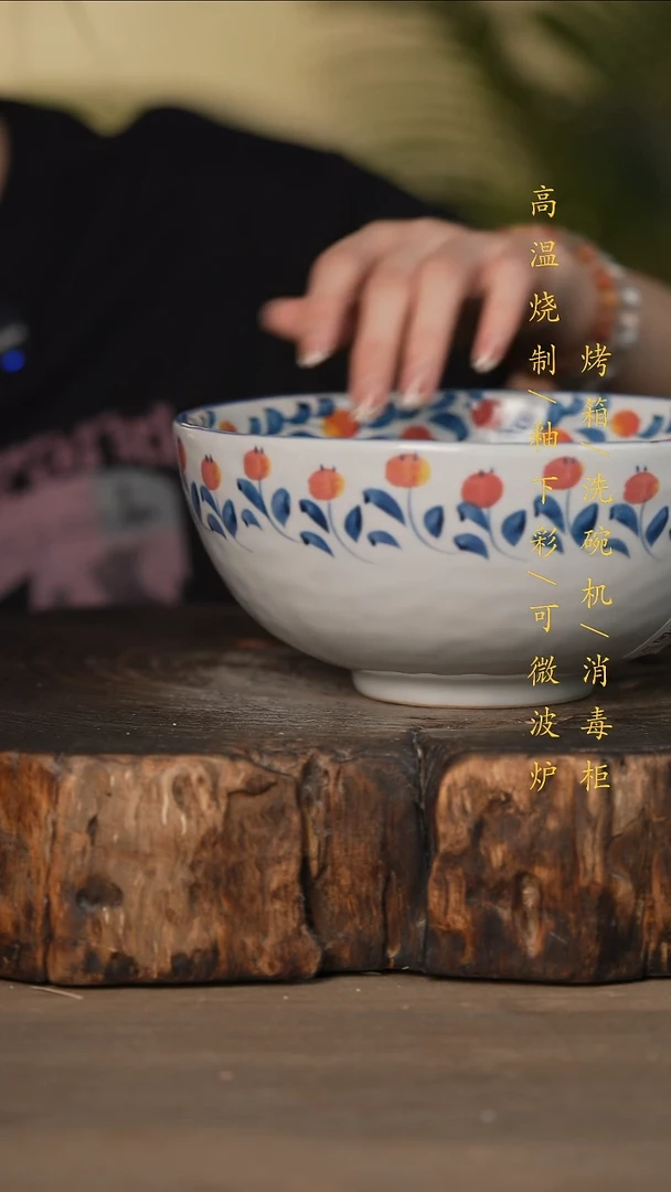 瓷片景德镇高温釉下彩可微波烤箱洗碗机