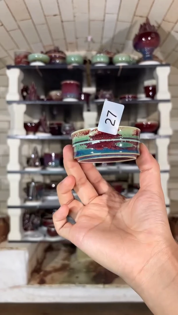 摆件精品窑变钧瓷茶器