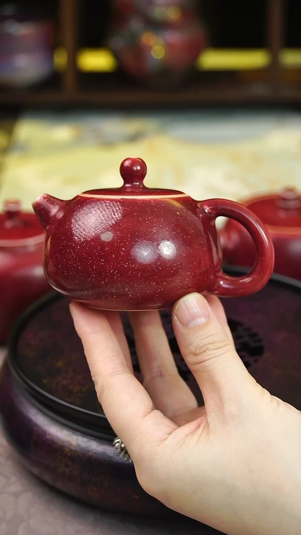 壶钧瓷9号原矿高温钧瓷孤品收藏级