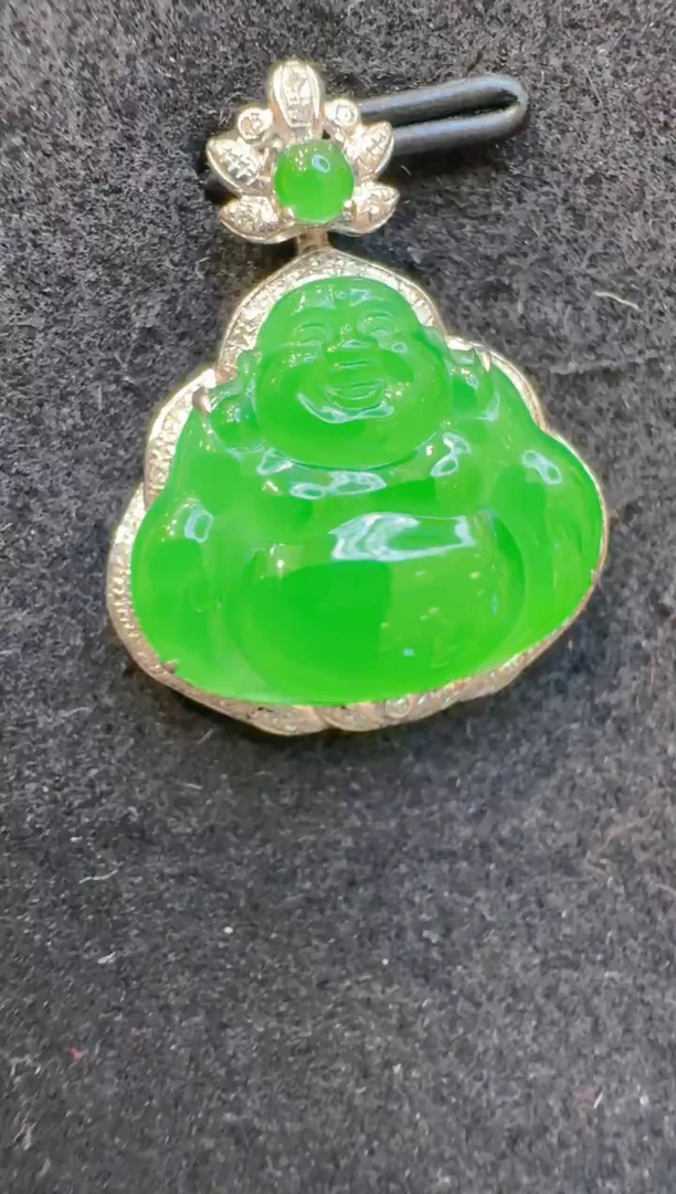 吊坠(不含链)18K金镶嵌翡翠多样性团购发一件