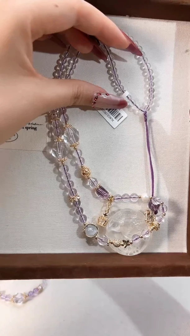 【闪购商品】水晶颈饰未镶嵌颜色微差多样性发货发其一