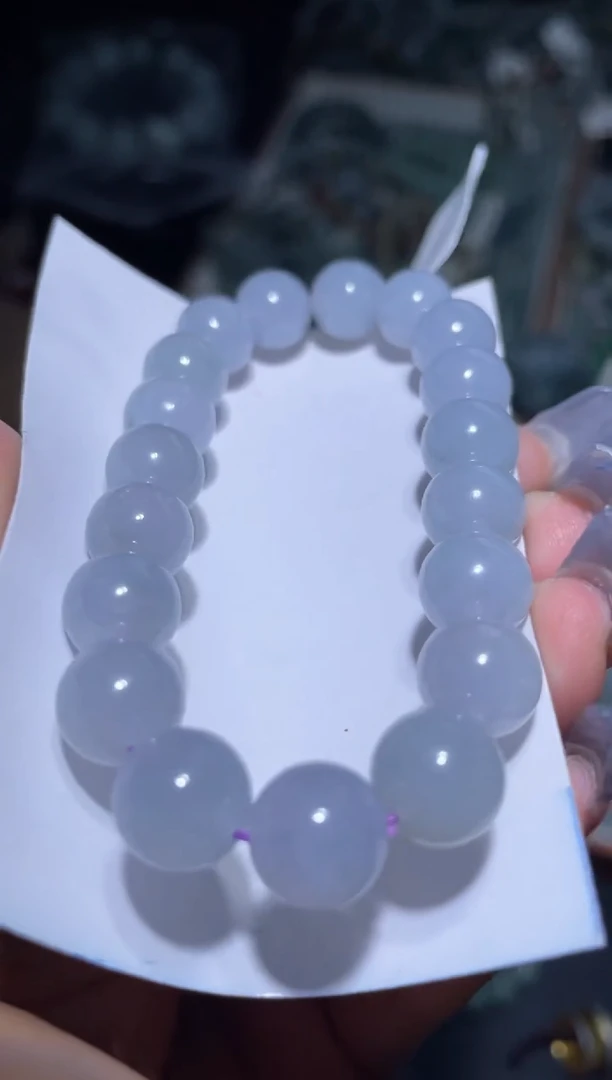 定制翡翠未镶嵌天然缅甸A货翡翠手串9