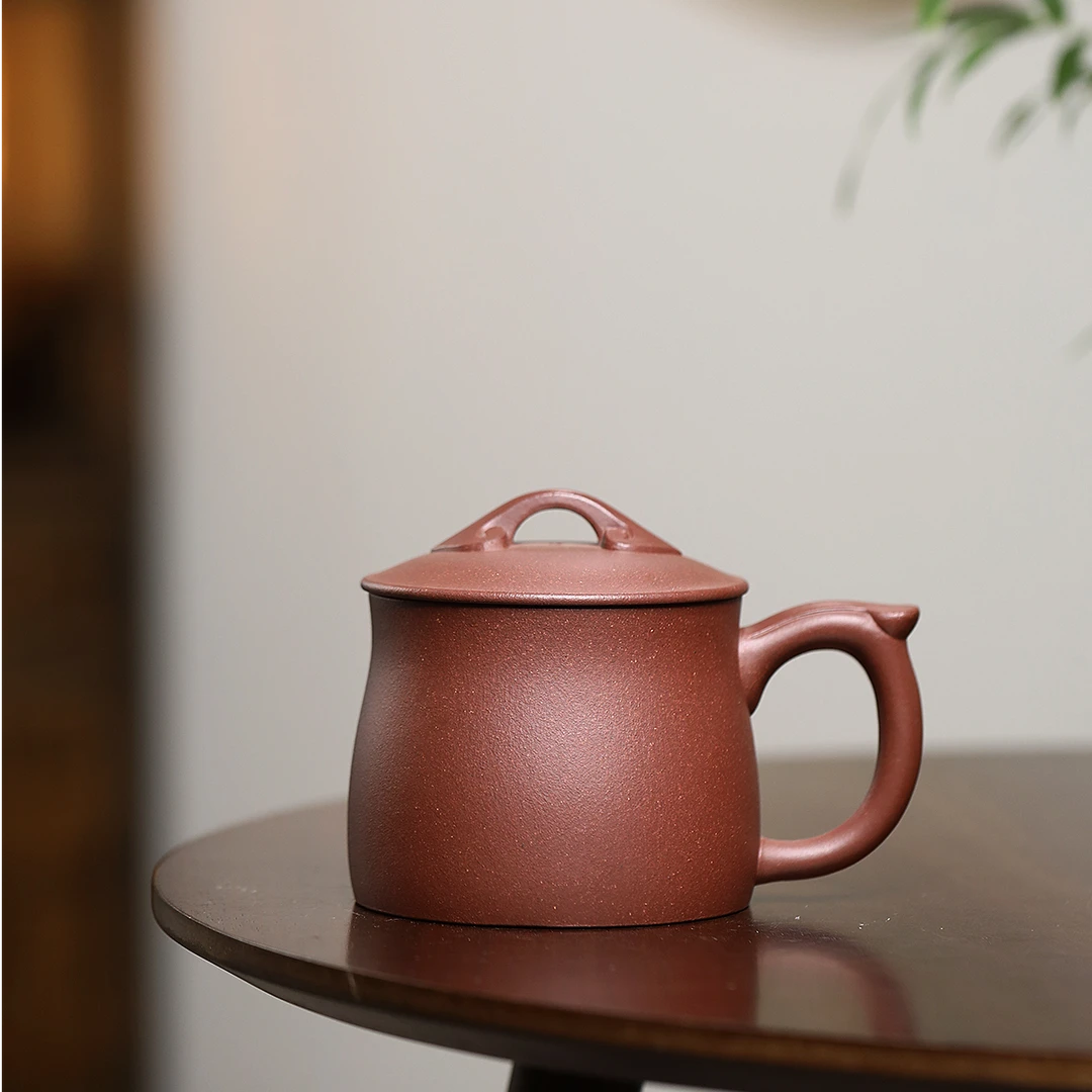 保价宜兴原矿紫砂泡茶手工四号井底槽清如意办公盖杯480cc左右