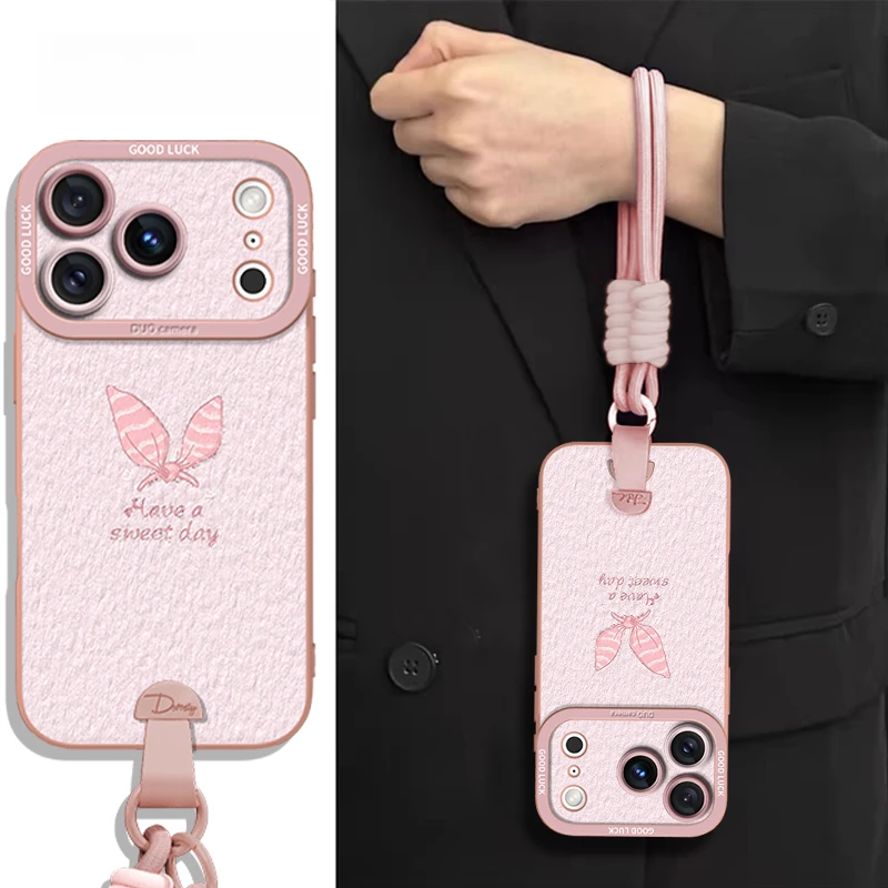 油画兔耳发带适用苹果17promax手机壳iPhone16ProMax卡通简约ip15