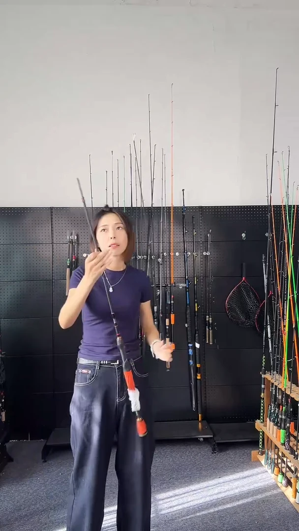 1.8m以下碳素22号1.8米四节直柄（瑕疵尾货竿，没有售后，介意勿拍