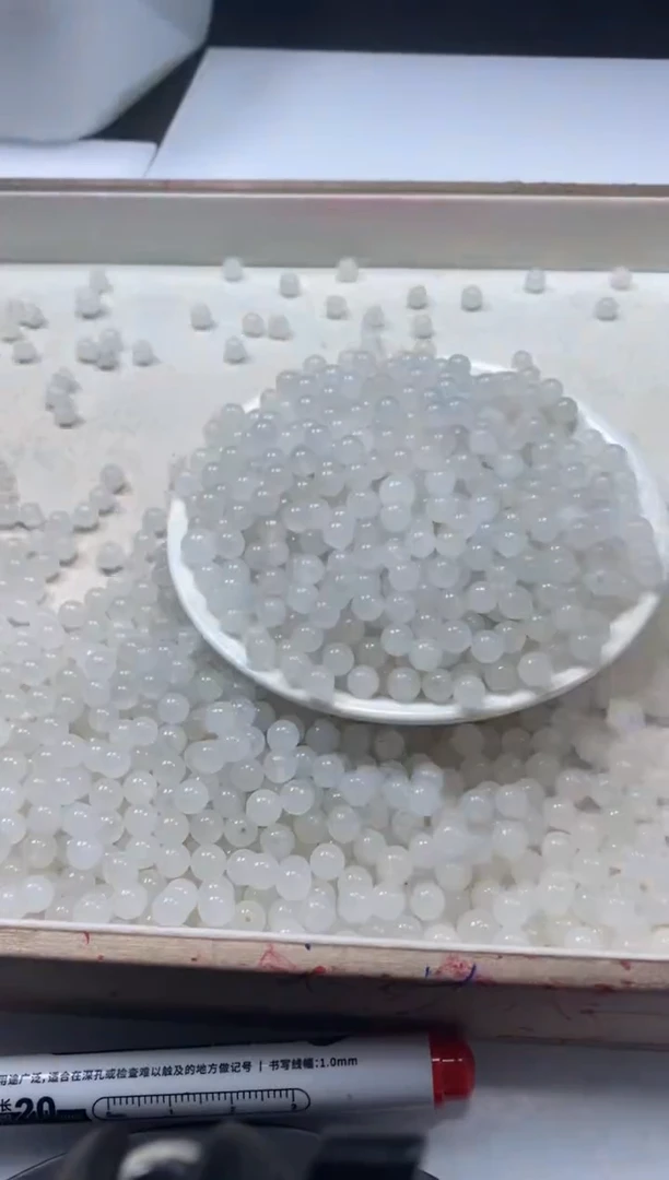 【闪购商品】和田玉颈饰未镶嵌w795白*玉6mm*30颗