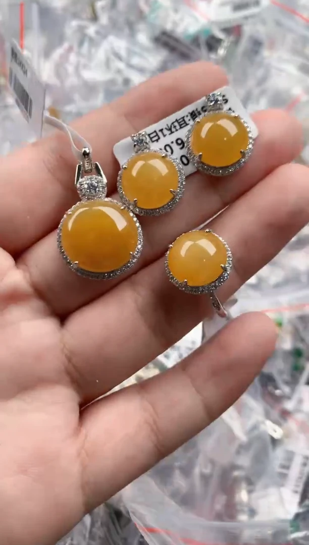 银S925镶嵌戒指翡翠111   6