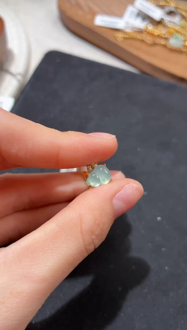 银S925镶嵌戒指翡翠戒指