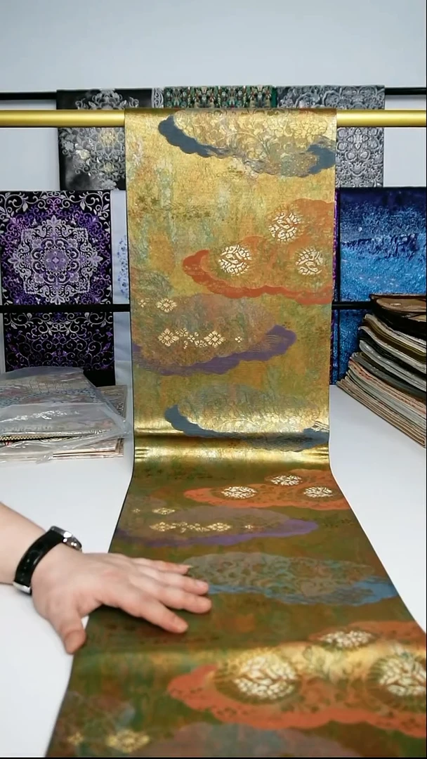 织绣织锦82六通唐草