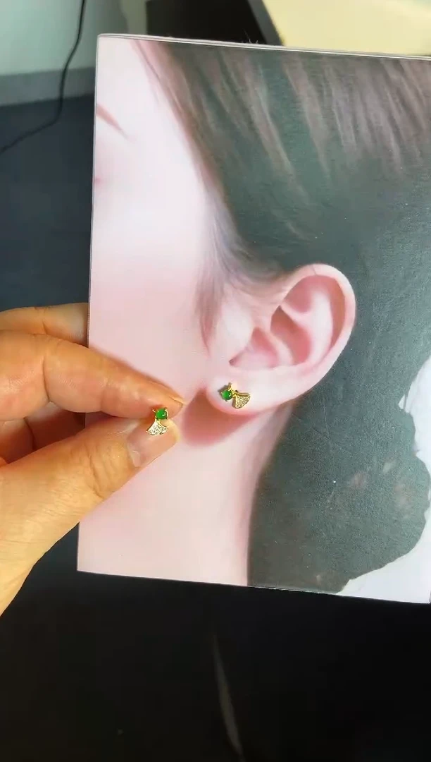 吊坠(不含链)银S925镶嵌翡翠1