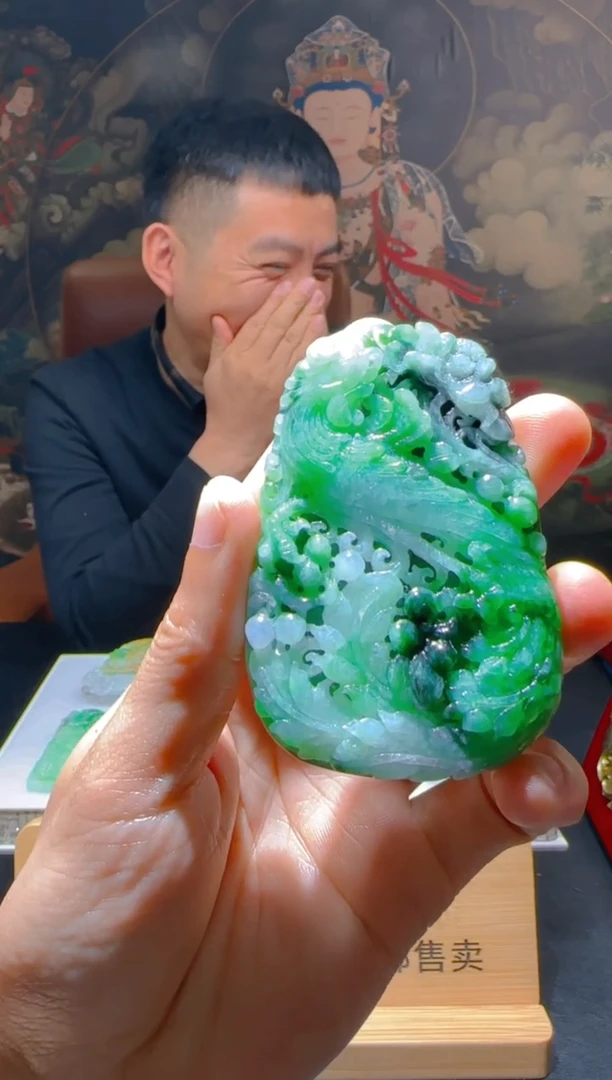 【闪购商品】定制翡翠未镶嵌L-@@QJSXJ226064