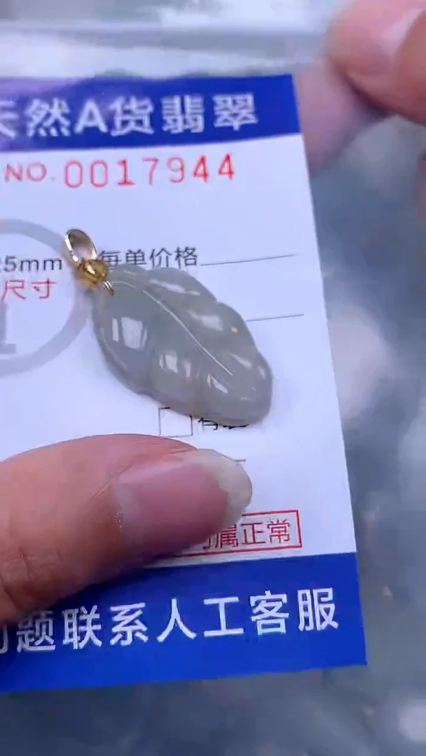 翡翠未镶嵌吊坠(不含链)1