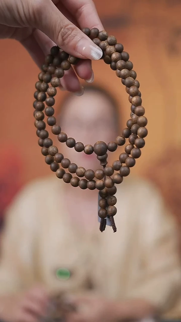 沉香沉香碎屑海南老白奇楠108项L+沉香碎屑