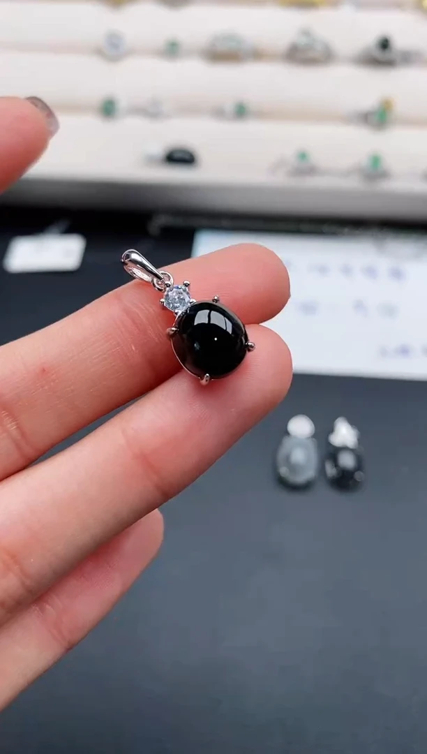 银S925镶嵌戒指翡翠2222222+6