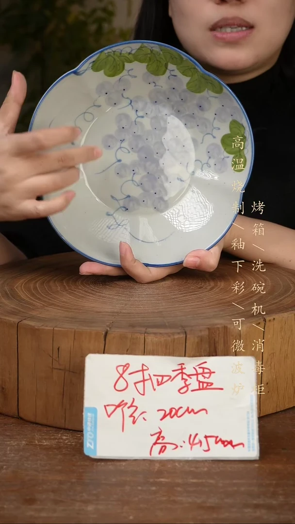 碗瓷景德镇手工手绘高温瓷釉下彩