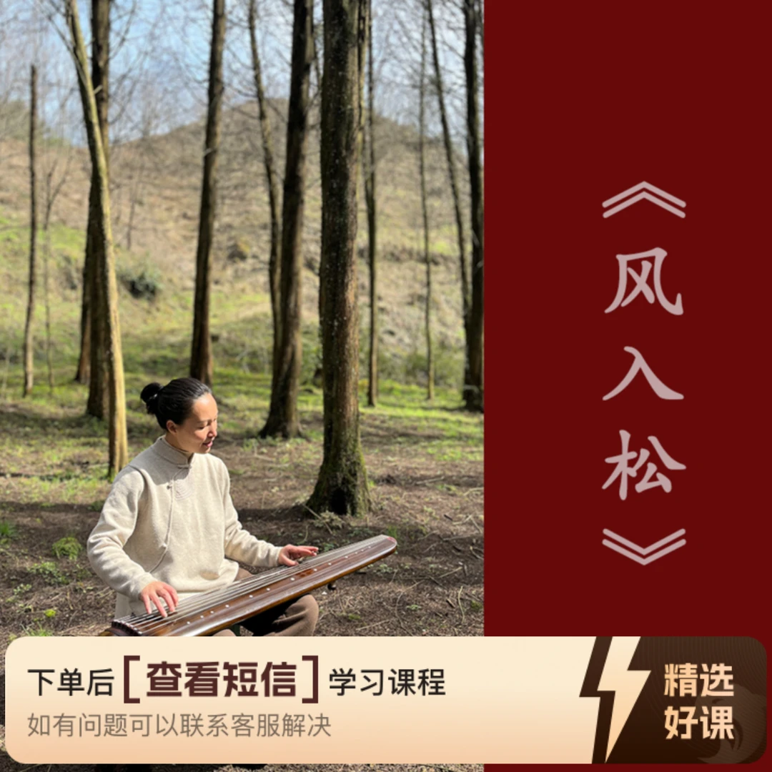 琴歌《风入松》教程含曲谱--两忘间古琴（留意短信解锁课程）